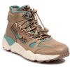 imageJBU Womens Gripper Mid Top Fashion Comfort Casual SneakerTaupeTeal