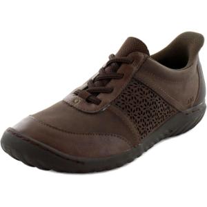 imageJBU Womens Veronica Touchless Easy Slip On Comfort Casual Flat SneakerDk Brown