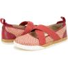 imageJBU Womens Elm Ballet FlatRedCream Raffia