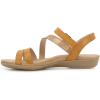 imageJBU Womens Fashion Flat SandalAlpacaBronze