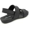 imageJBU Womens Fashion Flat SandalBlack