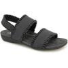 imageJBU Womens Fashion Flat SandalBlack