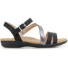 imageJBU Womens Fashion Flat SandalBlackGunmetal