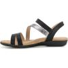 imageJBU Womens Fashion Flat SandalBlackGunmetal