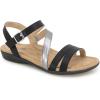 imageJBU Womens Fashion Flat SandalBlackGunmetal