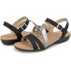imageJBU Womens Fashion Flat SandalBlackGunmetal