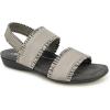 imageJBU Womens Fashion Flat SandalGunmetal