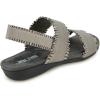 imageJBU Womens Fashion Flat SandalGunmetal