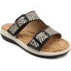 imageJBU Womens Fashion Wedge SandalBlack Raffia