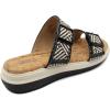imageJBU Womens Fashion Wedge SandalBlack Raffia