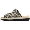 imageJBU Womens Fashion Wedge SandalBlack Raffia