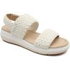 imageJBU Womens Fashion Wedge SandalCream