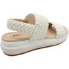 imageJBU Womens Fashion Wedge SandalCream