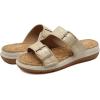 imageJBU Womens Fashion Wedge SandalTaupe Shimmer