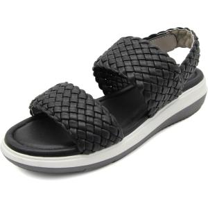 imageJBU Womens Fashion Wedge SandalBlack