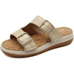 imageJBU Womens Fashion Wedge SandalTaupe Shimmer