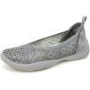 imageJBU Emma Womens Comfort Casual Classic Loafer Flat Fashion ShoesGunmetal Shimmer