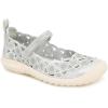 imageJBU Womens Anne Mary Jane FlatSilver Shimmer