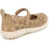 imageJBU Womens Anne Mary Jane FlatTaupe Shimmer