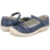 imageJBU Womens Ramy Mary Jane FlatNavy Shimmer