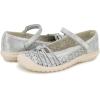 imageJBU Womens Ramy Mary Jane FlatSilver Shimmer