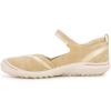 imageJBU Womens Raven Fashion Comfort Casual Classic Mary Jane FlatLight Tan Shimmer