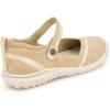 imageJBU Womens Raven Fashion Comfort Casual Classic Mary Jane FlatLight Tan Shimmer