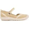 imageJBU Womens Raven Fashion Comfort Casual Classic Mary Jane FlatLight Tan Shimmer