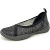 imageJBU Emma Womens Comfort Casual Classic Loafer Flat Fashion ShoesBlack Shimmer