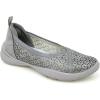 imageJBU Emma Womens Comfort Casual Classic Loafer Flat Fashion ShoesGunmetal Shimmer
