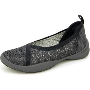 imageJBU Emma Womens Comfort Casual Classic Loafer Flat Fashion ShoesBlack Shimmer