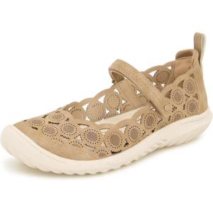 imageJBU Womens Anne Mary Jane FlatTaupe Shimmer