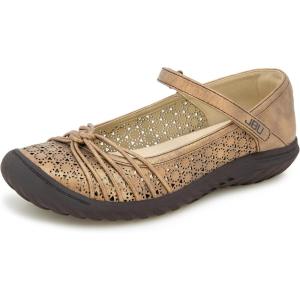 imageJBU Womens Ramy Mary Jane FlatBronze Shimmer