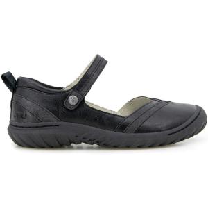 imageJBU Womens Raven Fashion Comfort Casual Classic Mary Jane FlatBlackShimmer