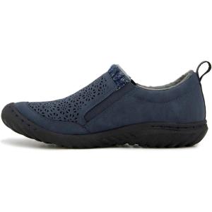 imageJBU Womens Raven Fashion Comfort Casual Classic Mary Jane FlatNavy Shimmer