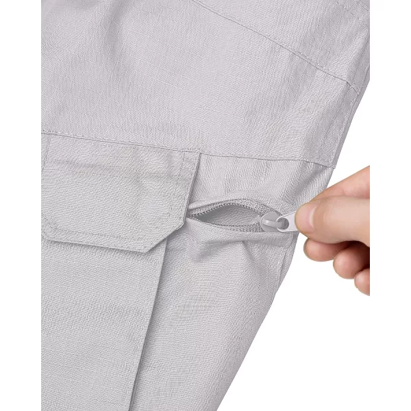 Alimens &amp; Gentle Men's Cargo Short Elastic Waist Multi-Pocket Outdoor Military Tactical Shorts