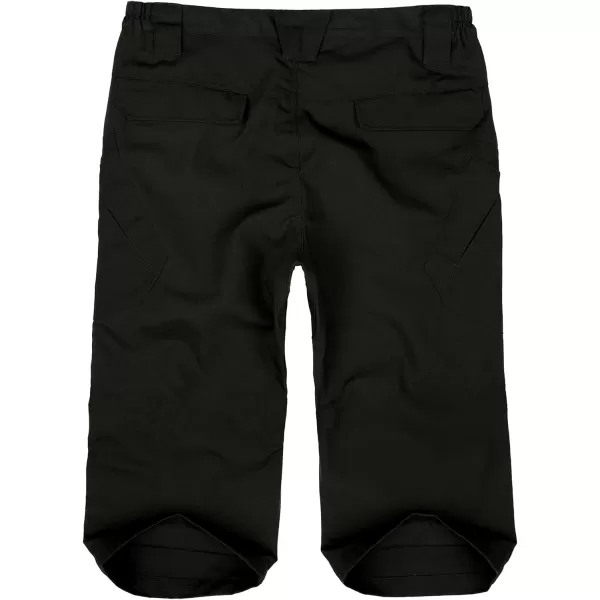 Alimens &amp; Gentle Men's Cargo Short Elastic Waist Multi-Pocket Outdoor Military Tactical Shorts