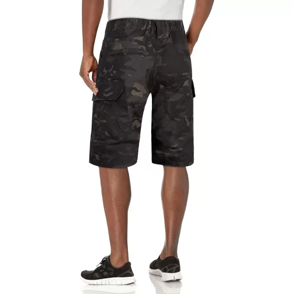 Alimens &amp; Gentle Men's Cargo Short Elastic Waist Multi-Pocket Outdoor Military Tactical Shorts