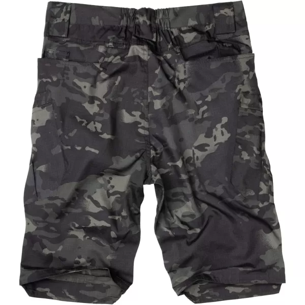 Alimens &amp; Gentle Men's Cargo Short Elastic Waist Multi-Pocket Outdoor Military Tactical Shorts