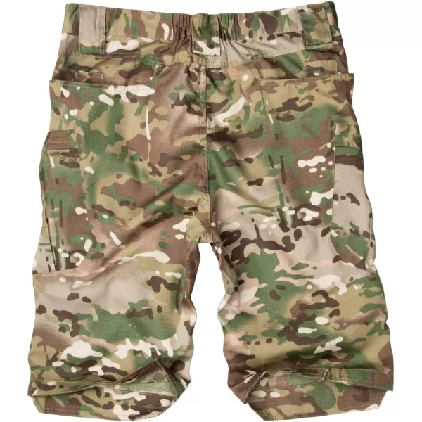 Alimens &amp; Gentle Men's Cargo Short Elastic Waist Multi-Pocket Outdoor Military Tactical Shorts