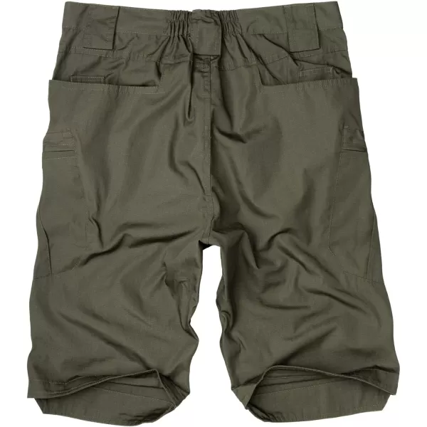 Alimens &amp; Gentle Men's Cargo Short Elastic Waist Multi-Pocket Outdoor Military Tactical Shorts