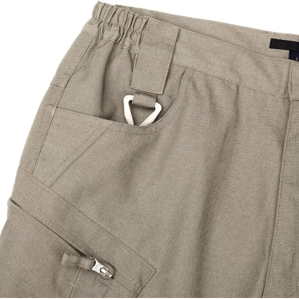 Alimens &amp; Gentle Men's Cargo Short Elastic Waist Multi-Pocket Outdoor Military Tactical Shorts