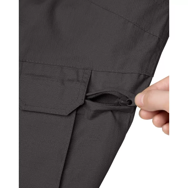 Alimens &amp; Gentle Men's Cargo Short Elastic Waist Multi-Pocket Outdoor Military Tactical Shorts
