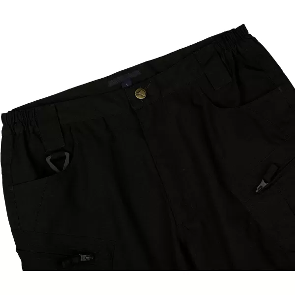 Alimens &amp; Gentle Men's Cargo Short Elastic Waist Multi-Pocket Outdoor Military Tactical Shorts