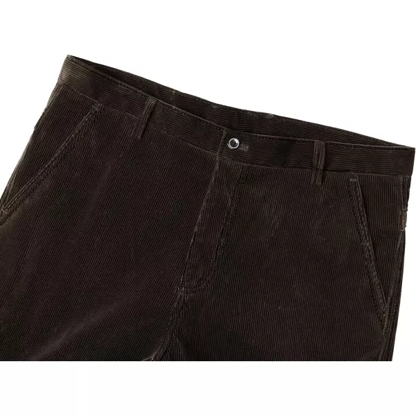 Alimens &amp; Gentle Men's Corduroy Pant Straight Fit Flat-Front Casual Chino Pants