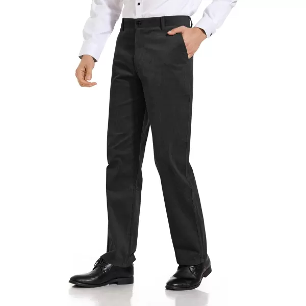 Alimens &amp; Gentle Men's Corduroy Pant Straight Fit Flat-Front Casual Chino Pants