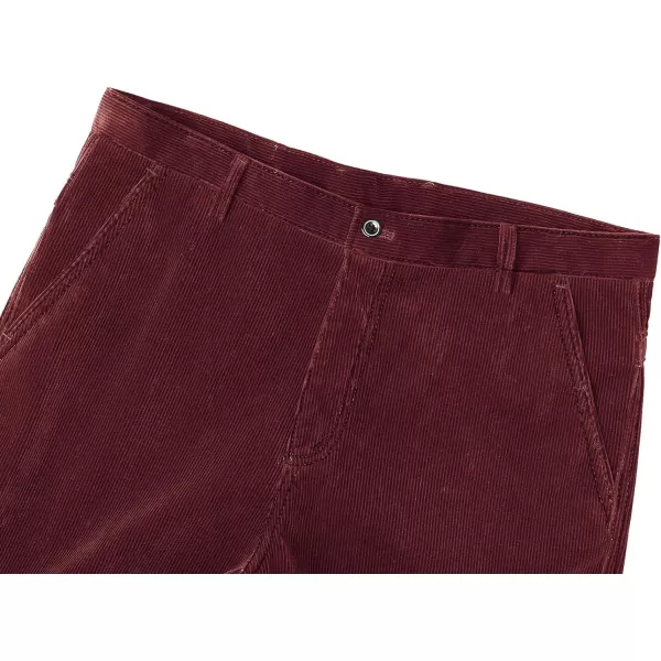 Alimens &amp; Gentle Men's Corduroy Pant Straight Fit Flat-Front Casual Chino Pants