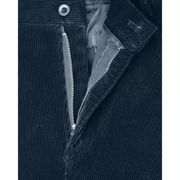 Alimens &amp; Gentle Men's Corduroy Pant Straight Fit Flat-Front Casual Chino Pants
