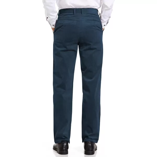 Alimens &amp; Gentle Men's Corduroy Pant Straight Fit Flat-Front Casual Chino Pants