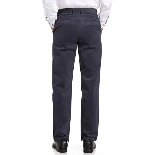 Alimens &amp; Gentle Men's Corduroy Pant Straight Fit Flat-Front Casual Chino Pants